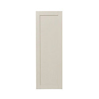 GoodHome Verbena Matt cashmere painted natural ash shaker Tall larder Cabinet door (W)500mm (H)1467mm (T)20mm