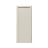 GoodHome Verbena Matt cashmere painted natural ash shaker Tall larder Cabinet door (W)600mm (H)1467mm (T)20mm