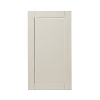 GoodHome Verbena Matt cashmere painted natural ash shaker Tall wall Cabinet door (W)500mm (H)895mm (T)20mm