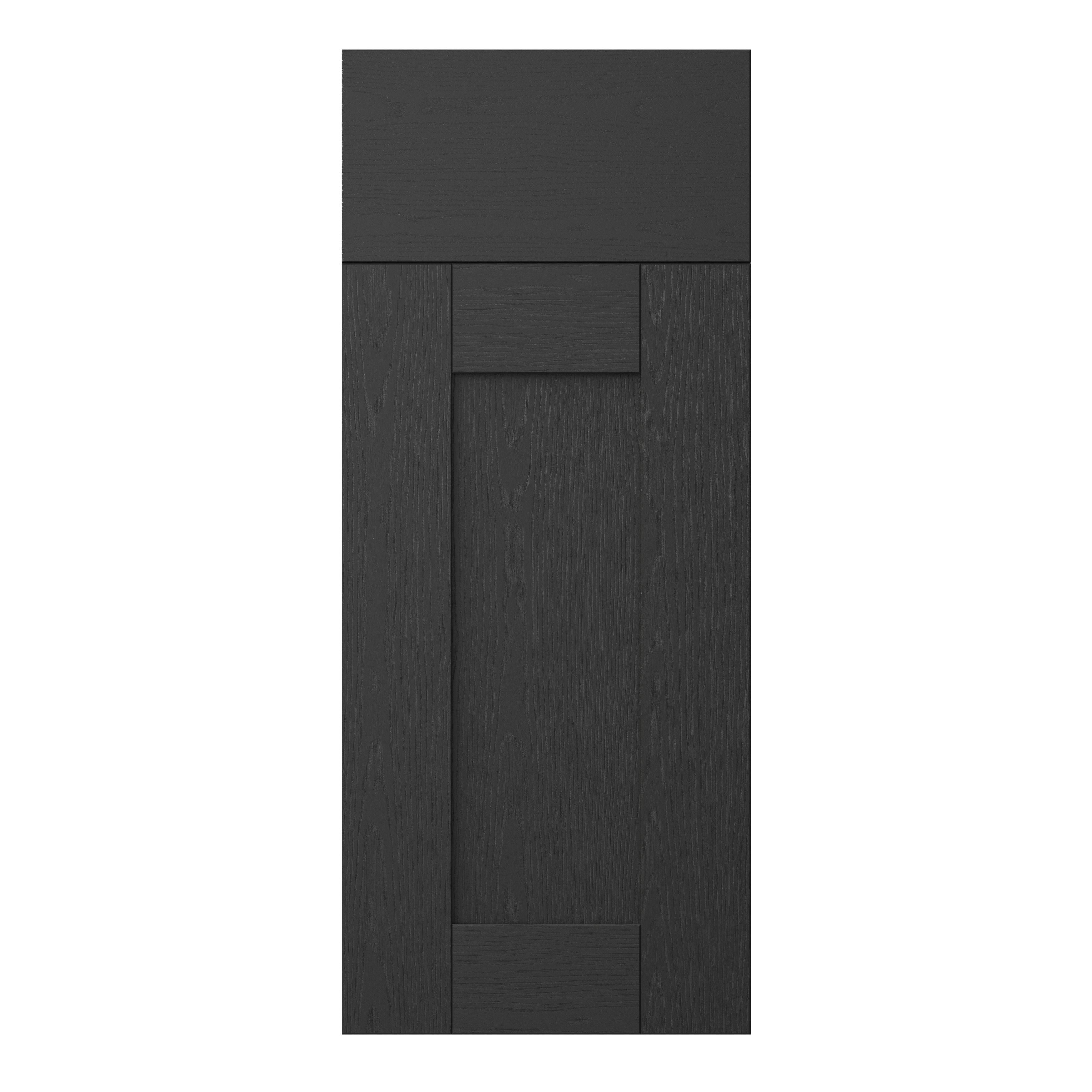 GoodHome Verbena Matt charcoal Door & drawer, (W)300mm (H)715mm (T)20mm