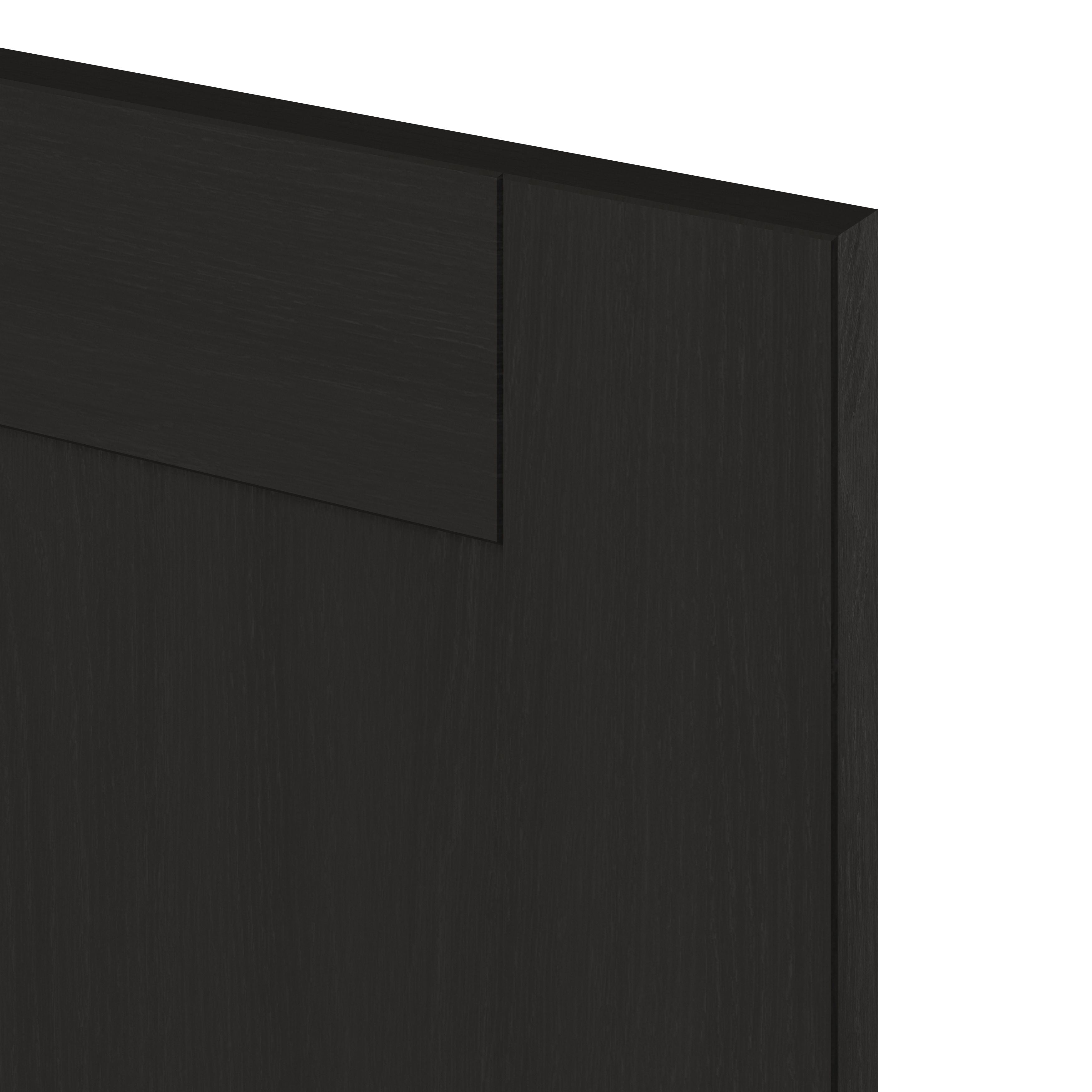 GoodHome Verbena Matt charcoal Drawer front, bridging door & bi fold door, (W)500mm (H)356mm (T)20mm