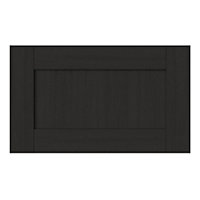GoodHome Verbena Matt charcoal Drawer front, bridging door & bi fold door, (W)600mm (H)356mm (T)20mm