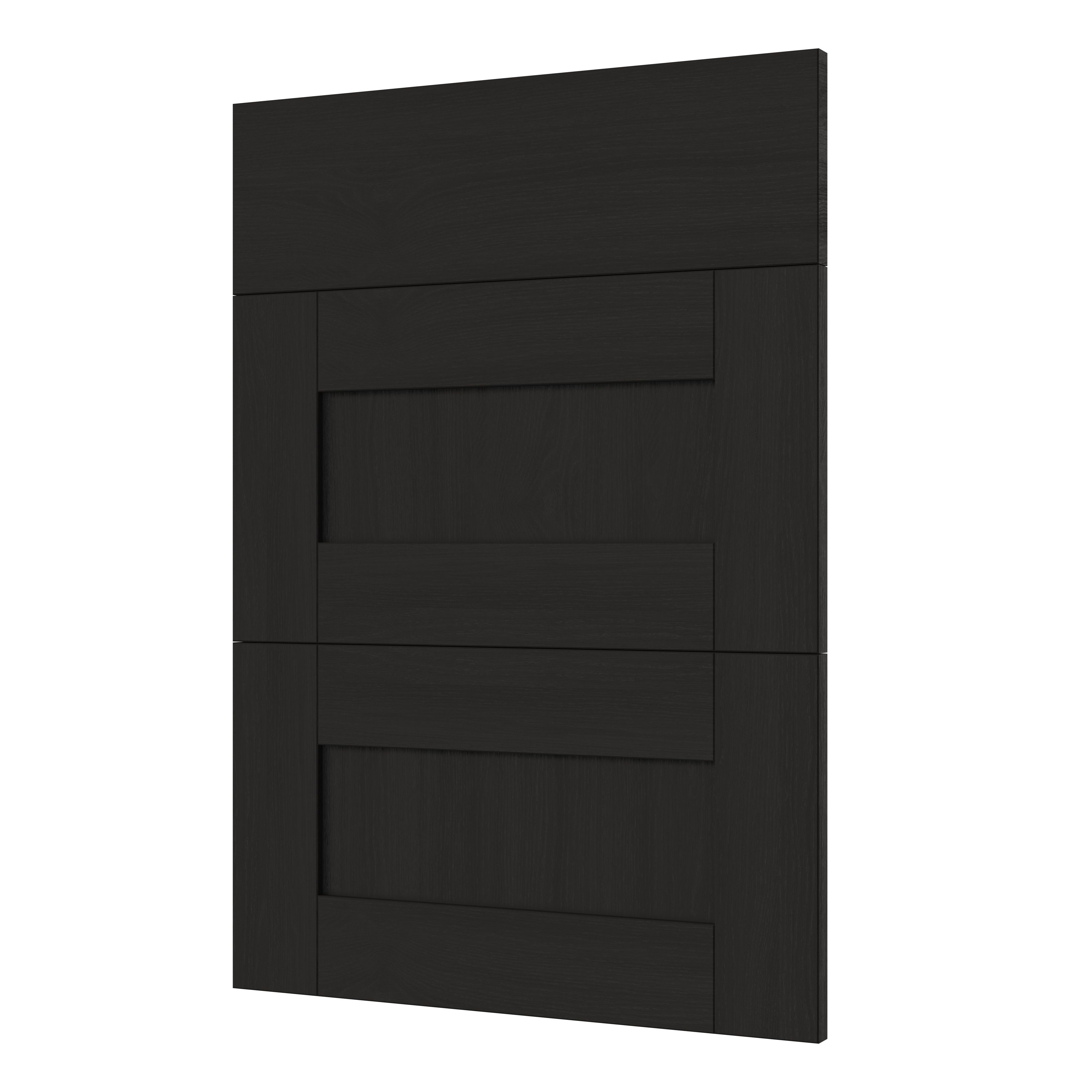 GoodHome Verbena Matt charcoal Drawer front, Pack of 3 (H)715mm (W)497mm (T)20mm