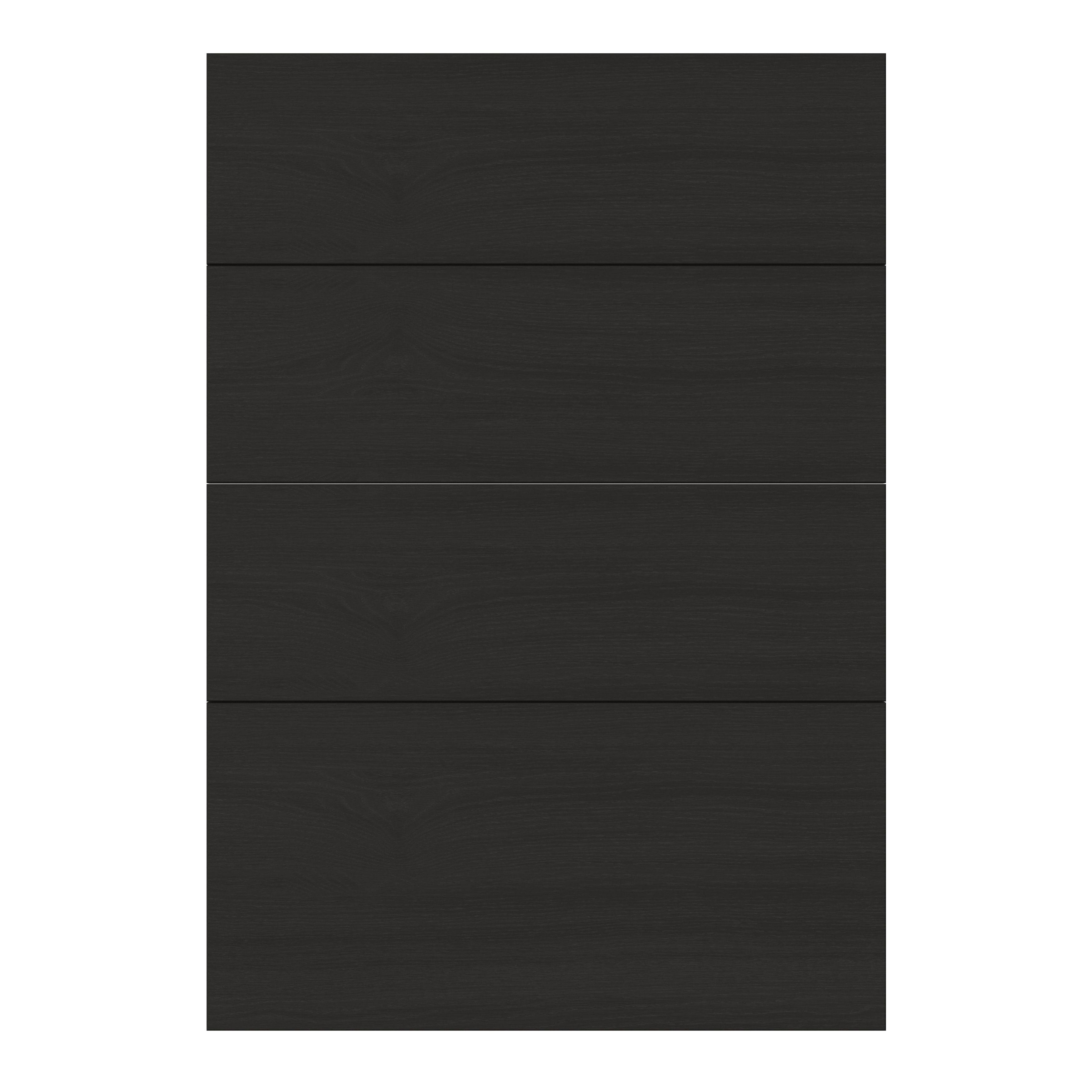 GoodHome Verbena Matt charcoal Drawer front, Pack of 4 (H)715mm (W)497mm (T)20mm