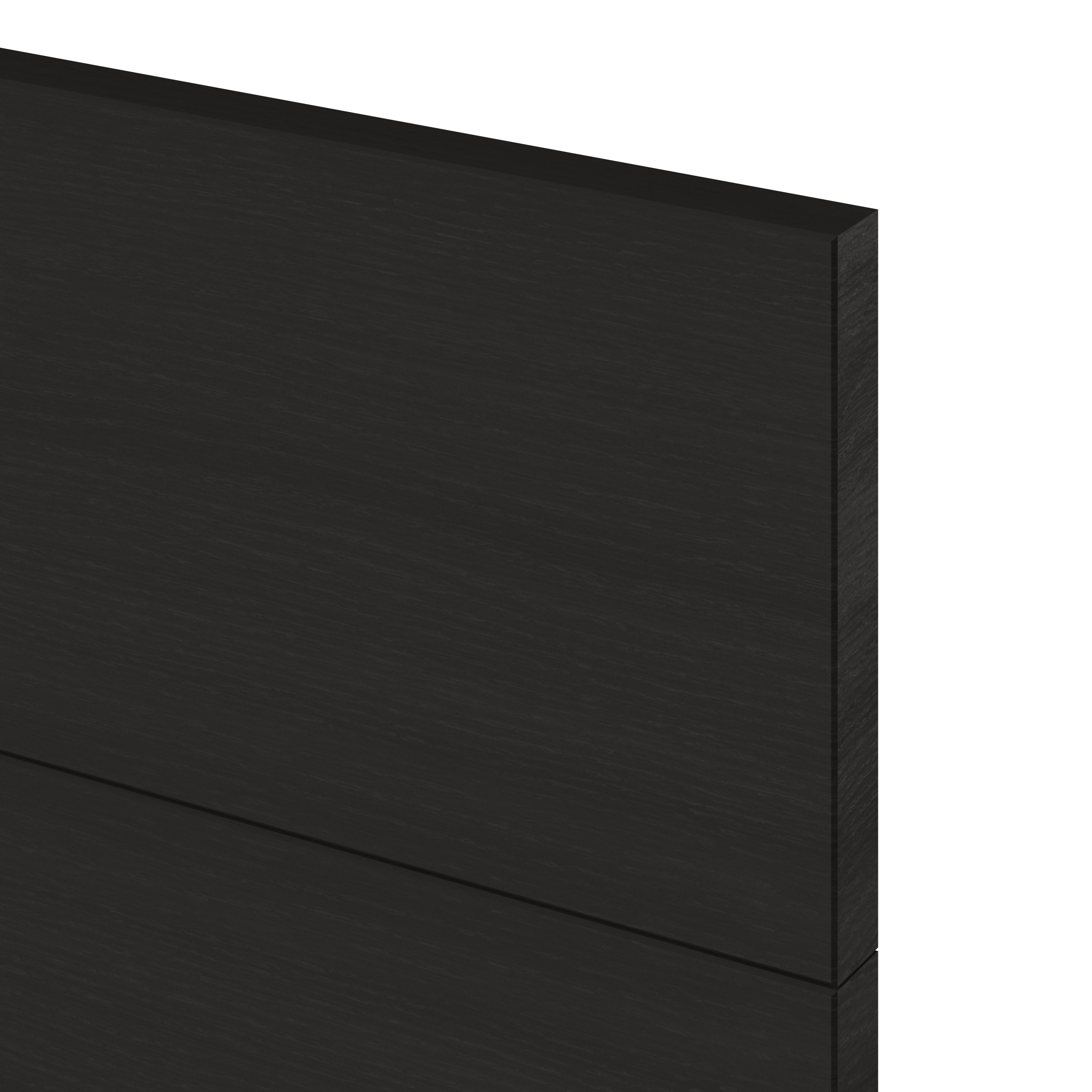GoodHome Verbena Matt charcoal Drawer front, Pack of 4 (H)715mm (W)497mm (T)20mm