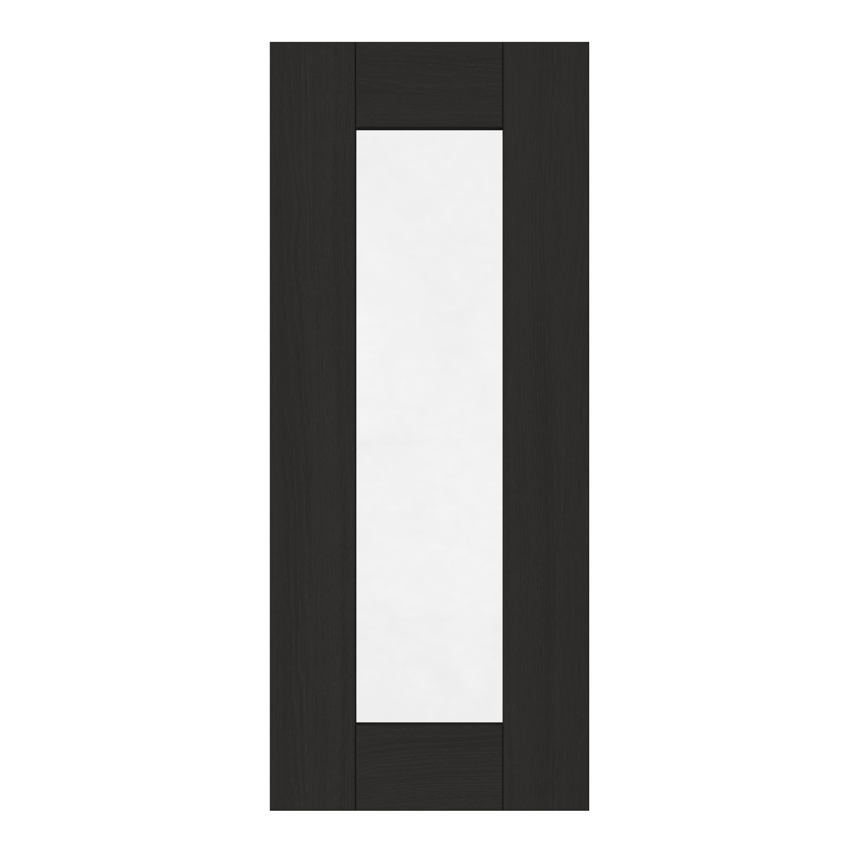 GoodHome Verbena Matt charcoal Glazed Cabinet door (W)300mm (H)715mm (T)20mm