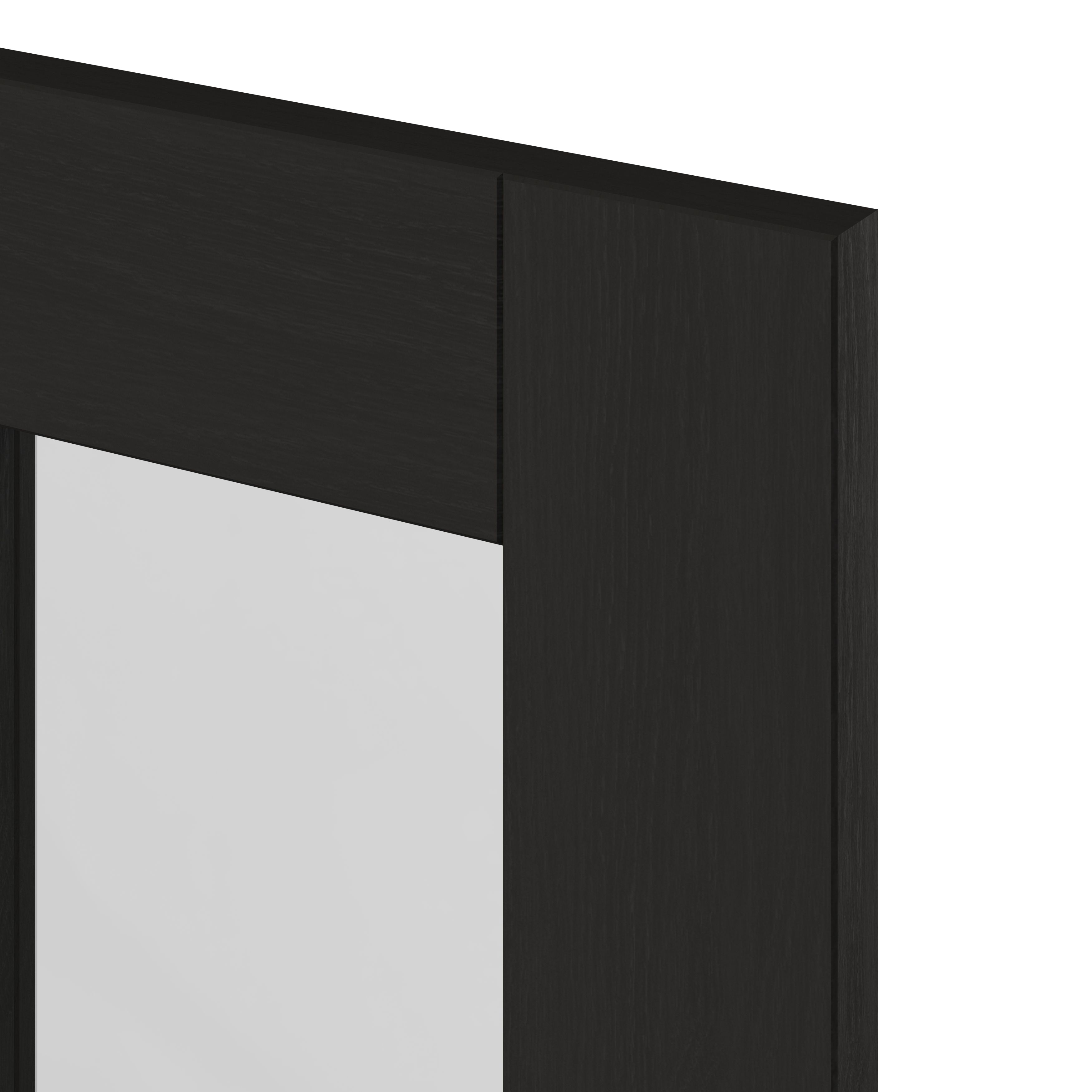 GoodHome Verbena Matt charcoal Glazed Cabinet door (W)300mm (H)715mm (T)20mm