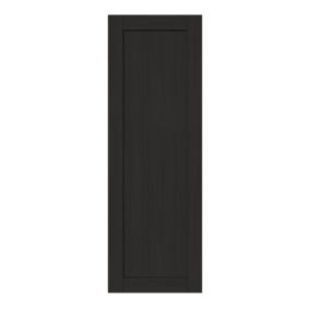 GoodHome Verbena Matt charcoal shaker 70:30 Tall larder Cabinet door (W)500mm (H)1467mm (T)20mm