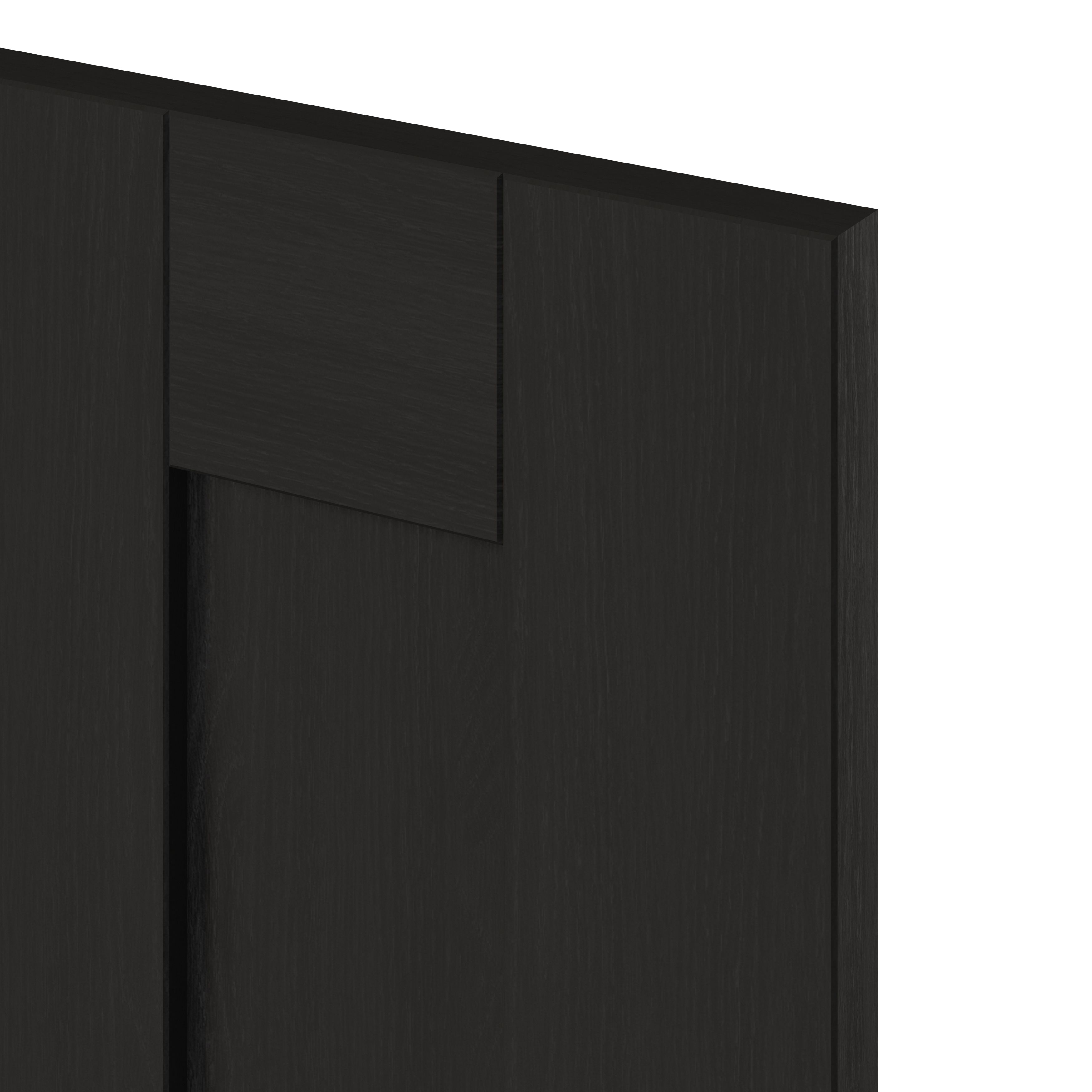 GoodHome Verbena Matt charcoal shaker Highline Cabinet door (W)250mm (H)715mm (T)20mm