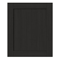 GoodHome Verbena Matt charcoal shaker Highline Cabinet door (W)600mm (H)715mm (T)20mm