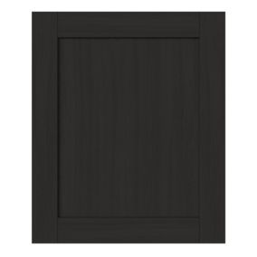 GoodHome Verbena Matt charcoal shaker Highline Cabinet door (W)600mm (H)715mm (T)20mm