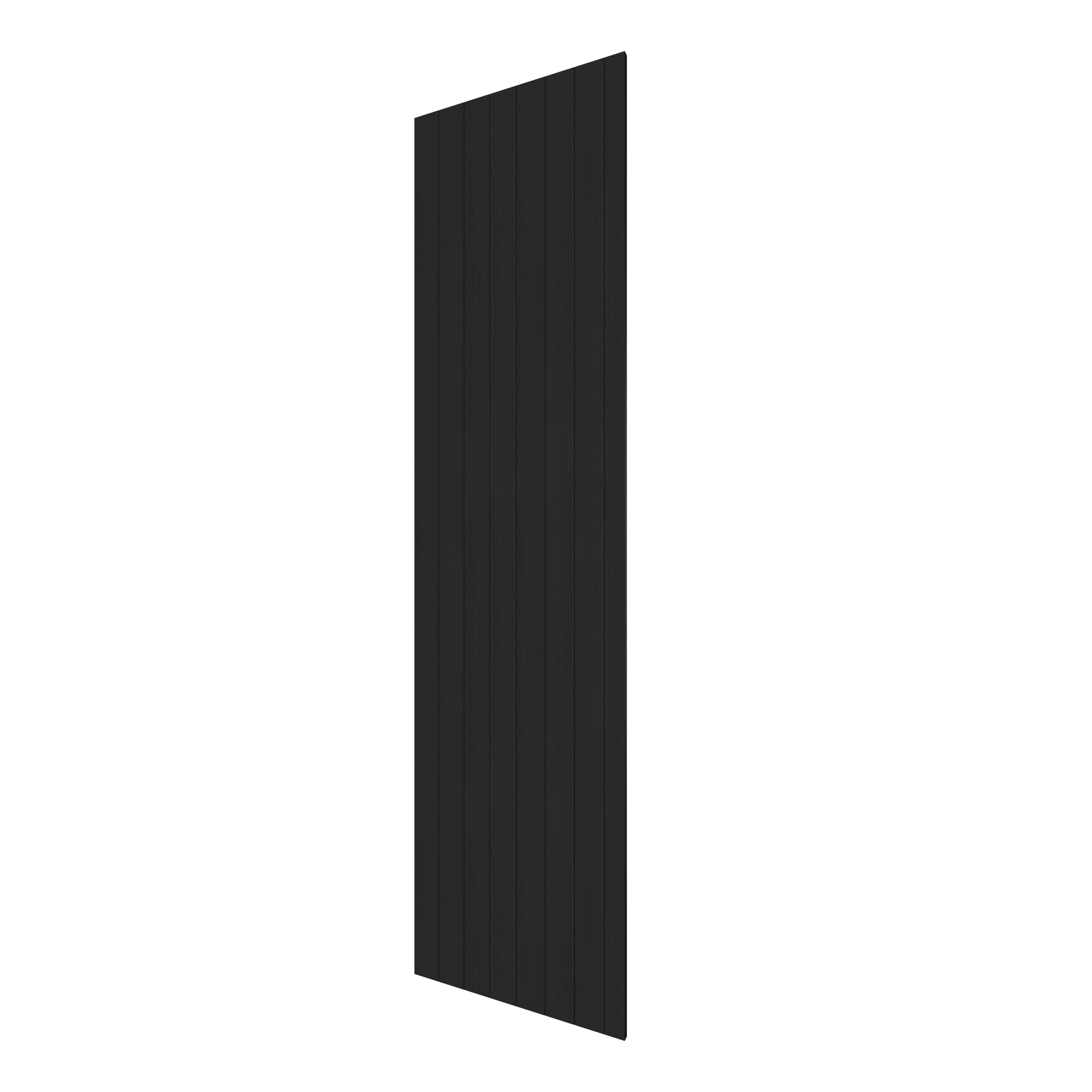 GoodHome Verbena Matt charcoal shaker Standard Appliance & larder End panel (H)2400mm (W)610mm