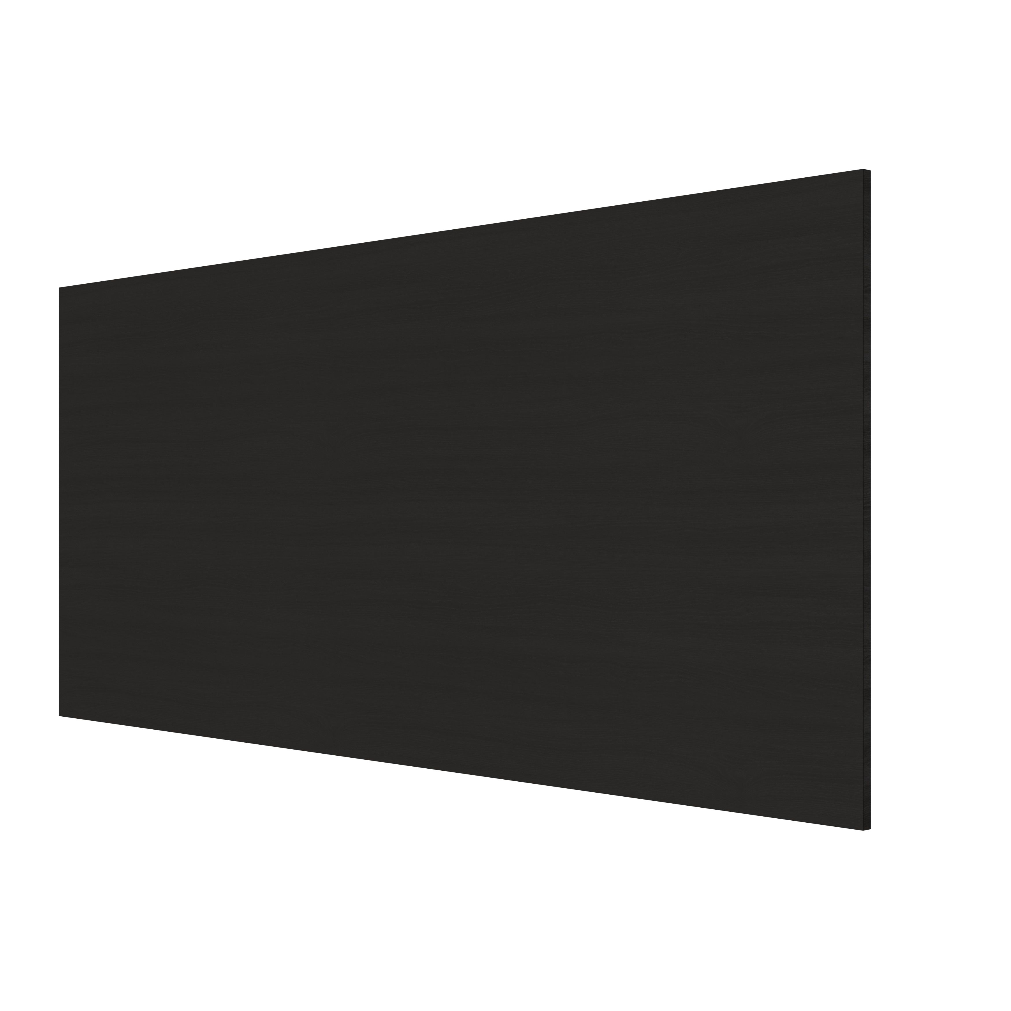 GoodHome Verbena Matt charcoal shaker Standard Breakfast bar back panel (H)890mm (W)2000mm