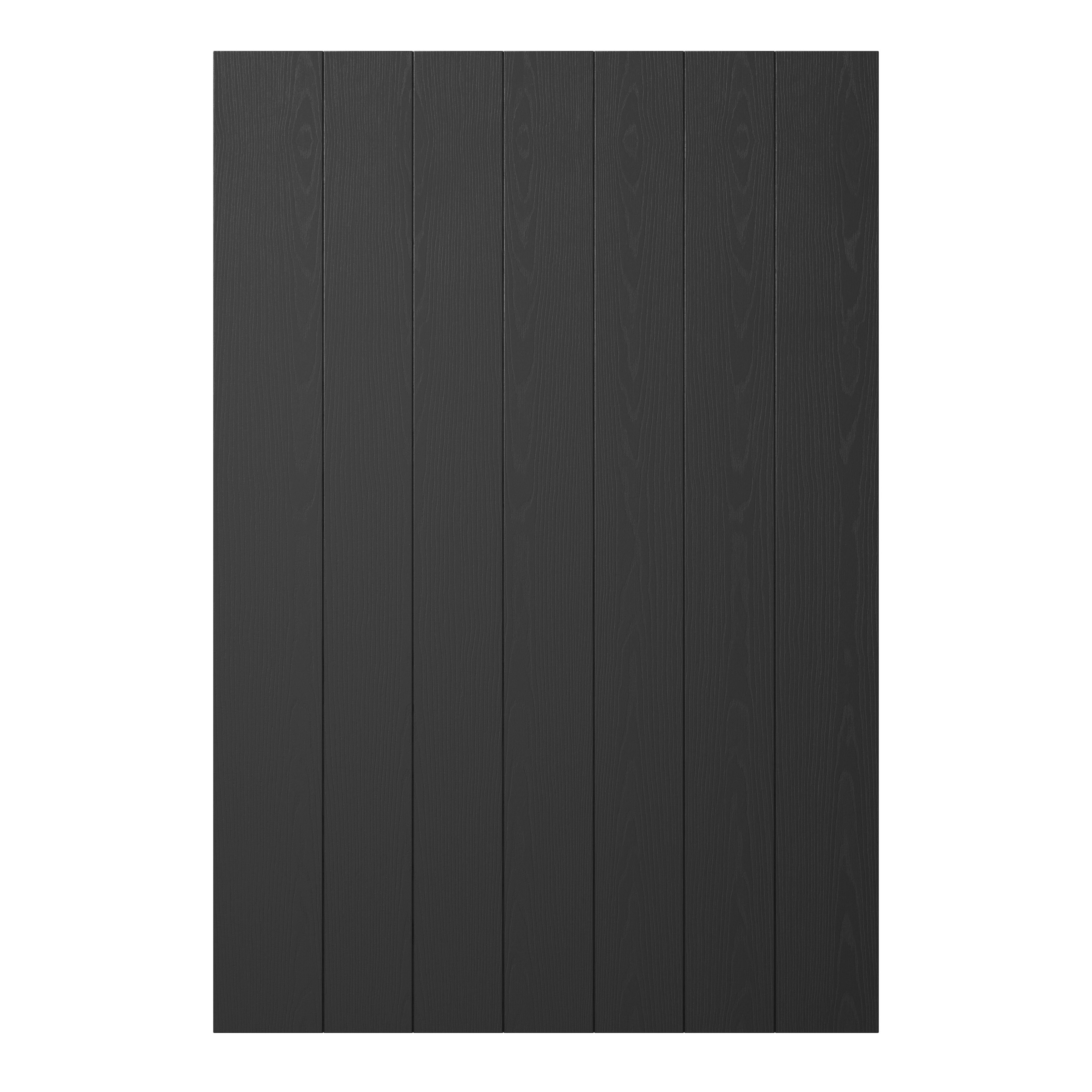 GoodHome Verbena Matt charcoal shaker Standard End panel (H)900mm (W)610mm