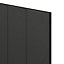 GoodHome Verbena Matt charcoal shaker Standard End panel (H)900mm (W)610mm