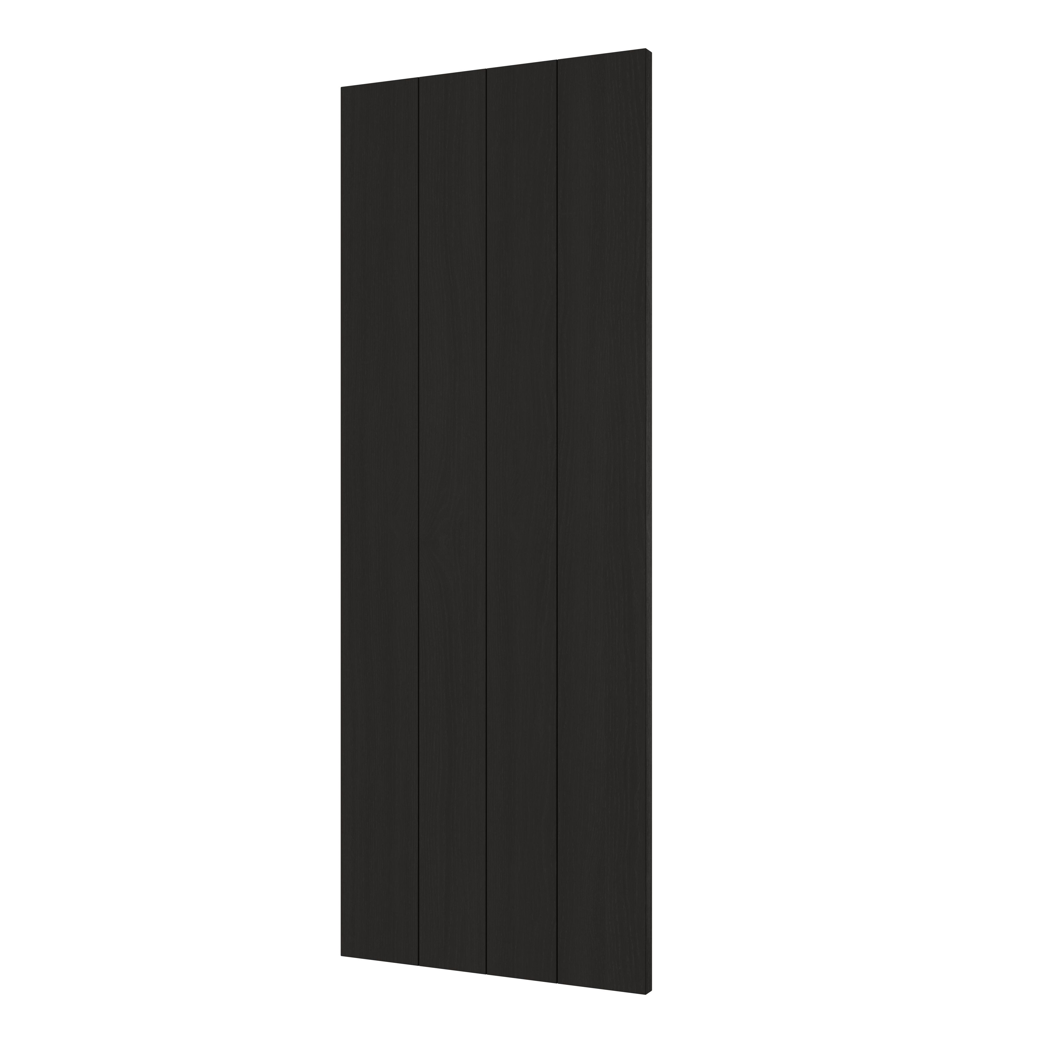 GoodHome Verbena Matt charcoal shaker Standard End panel (H)960mm (W)360mm