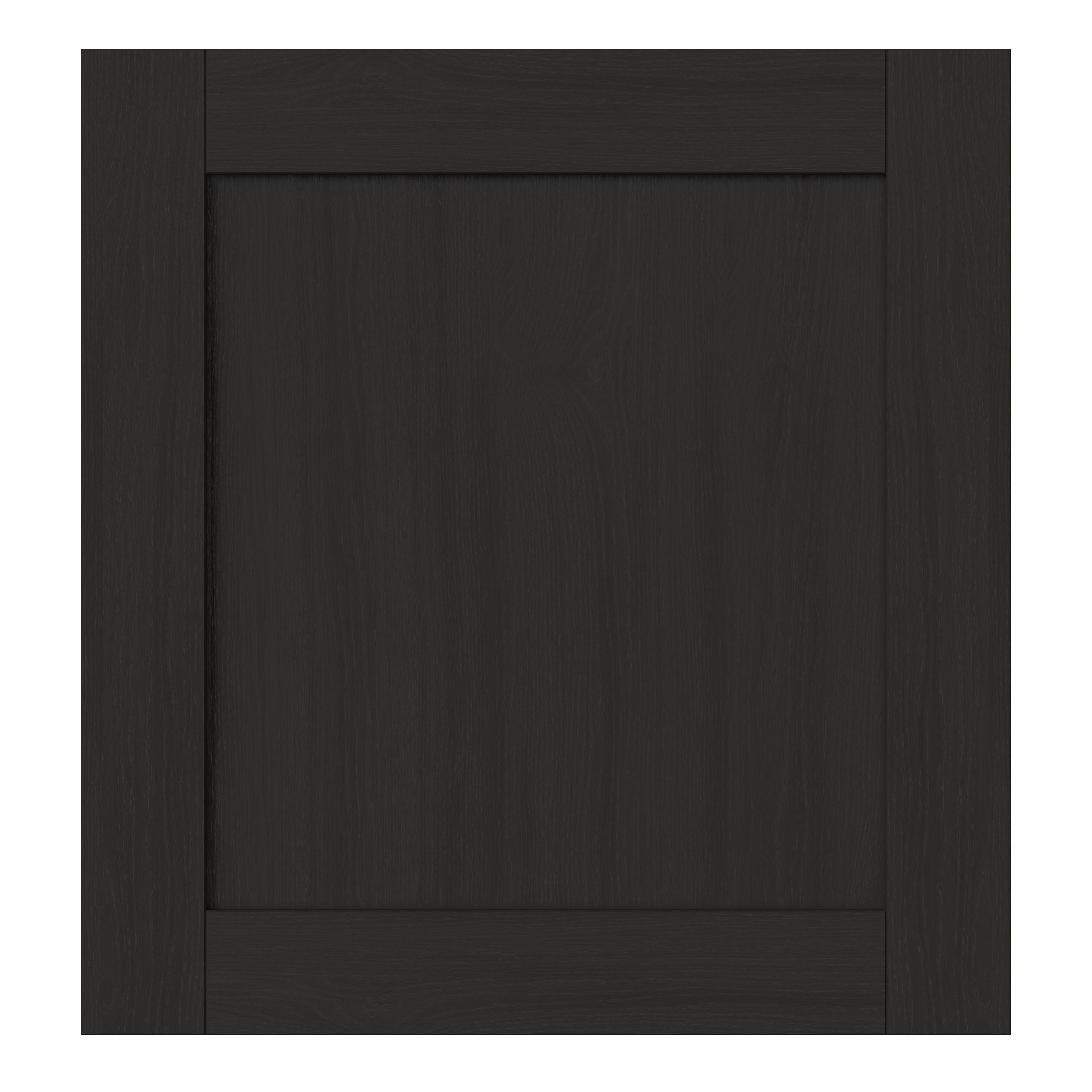 GoodHome Verbena Matt charcoal shaker Tall appliance Cabinet door (W)600mm (H)633mm (T)20mm