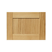 GoodHome Verbena Matt natural oak effect Drawer front, bridging door & bi fold door, (W)500mm (H)356mm (T)20mm