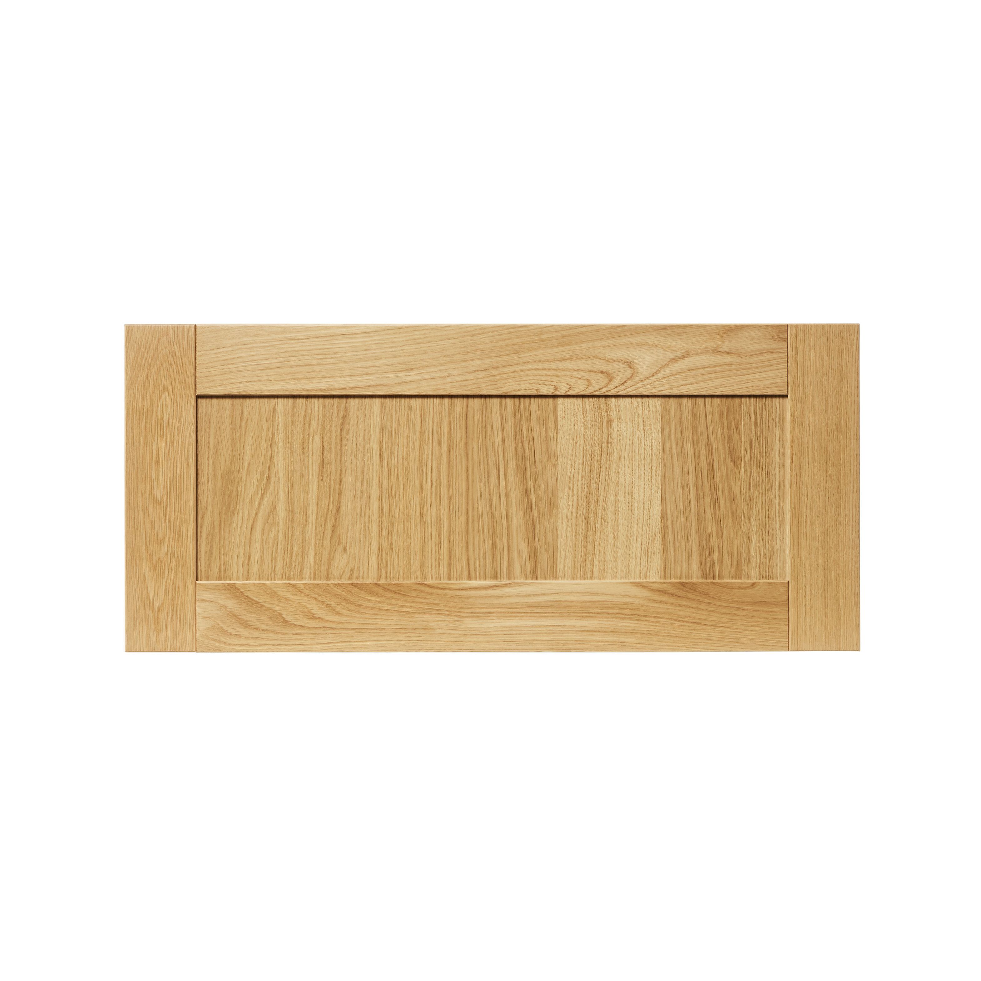 GoodHome Verbena Matt natural oak effect Drawer front, bridging door & bi fold door, (W)800mm (H)356mm (T)20mm