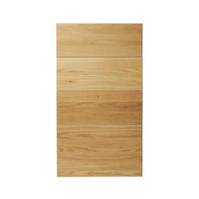 GoodHome Verbena Natural oak Drawer front, Pack of 1 (H)715mm (W)397mm (T)20mm