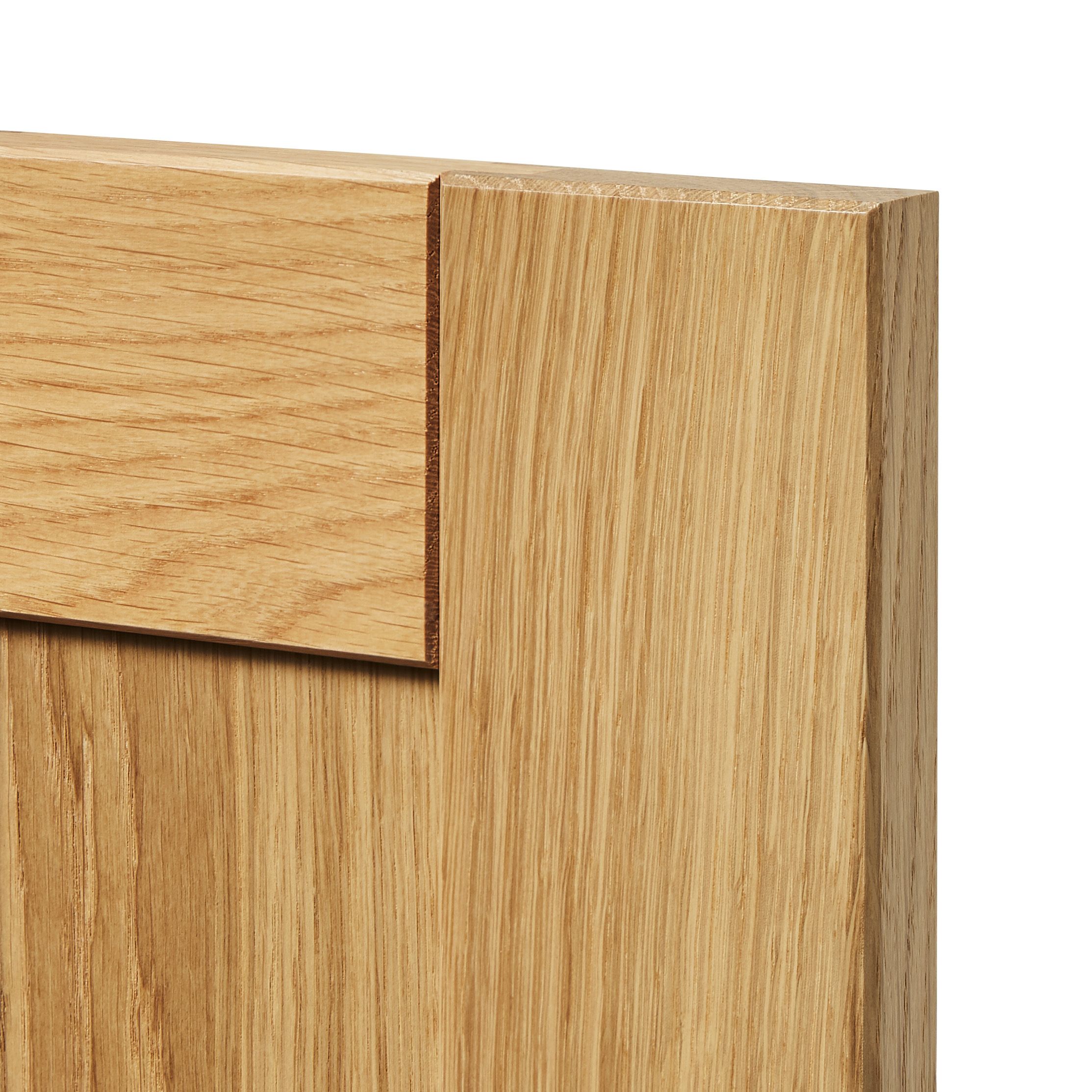 GoodHome Verbena Natural oak shaker Appliance Cabinet door (W)600mm (H)453mm (T)20mm
