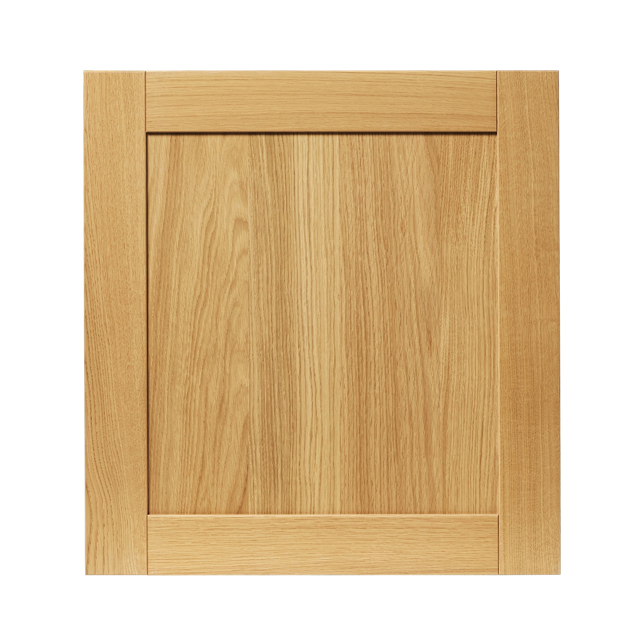 GoodHome Verbena Natural oak shaker Appliance Cabinet door (W)600mm (H)626mm (T)20mm