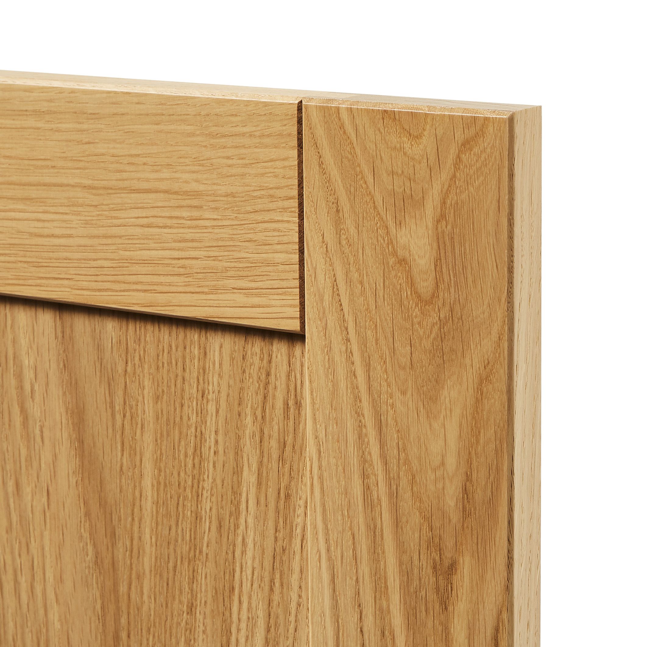 GoodHome Verbena Natural oak shaker Appliance Cabinet door (W)600mm (H)687mm (T)20mm - 3