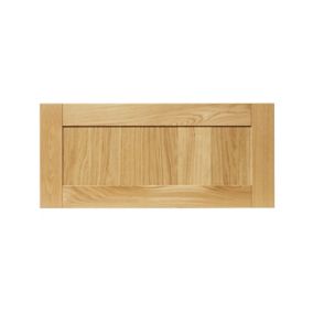 GoodHome Verbena Natural oak shaker Drawer front, bridging door & bi fold door, (W)800mm