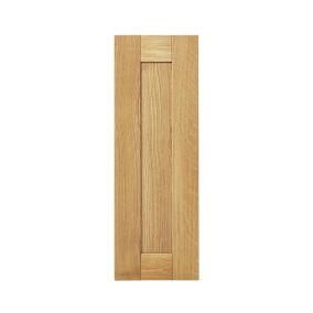 GoodHome Verbena Natural oak shaker Highline Cabinet door (W)250mm (H)715mm (T)20mm