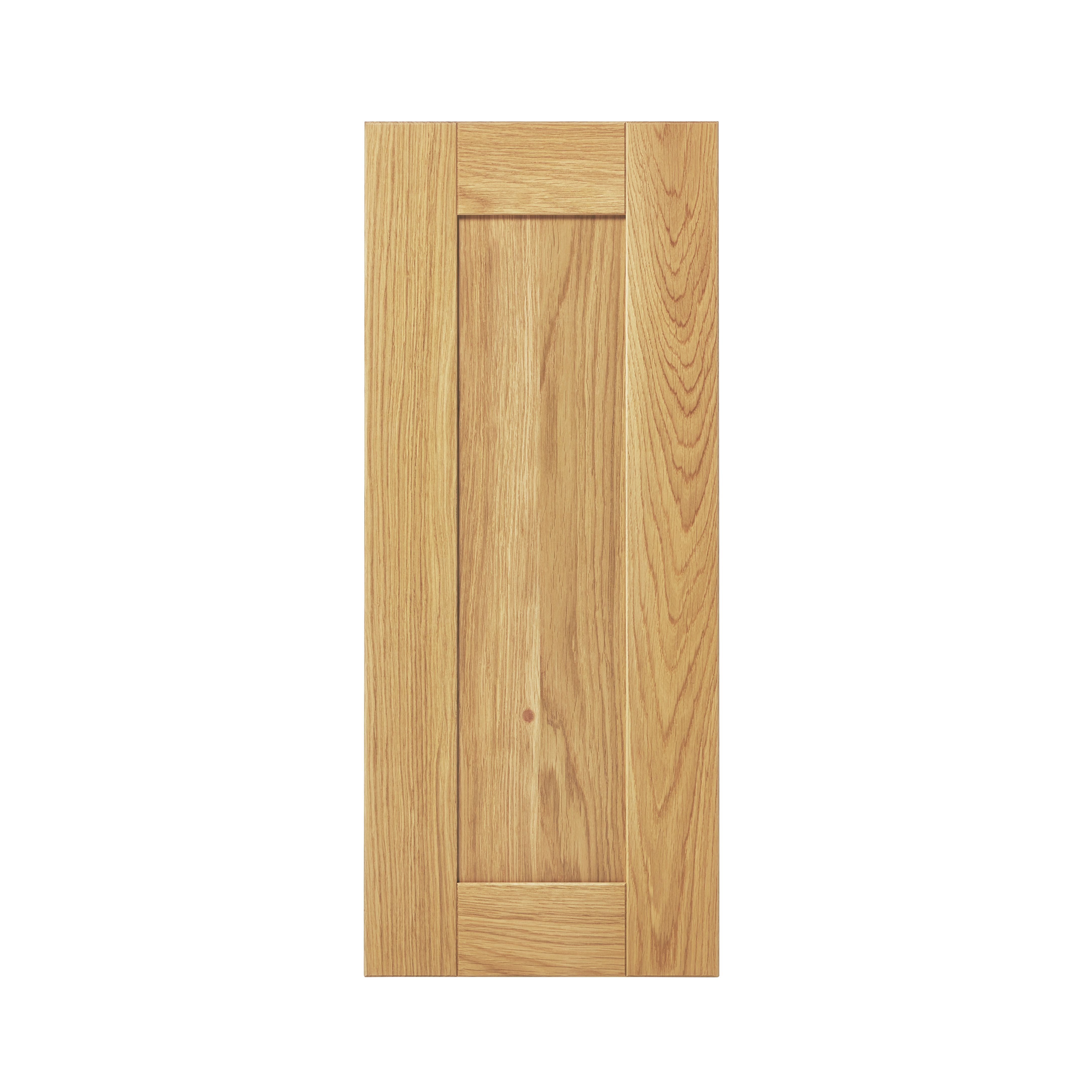 GoodHome Verbena Natural oak shaker Highline Cabinet door (W)300mm (H)715mm (T)20mm