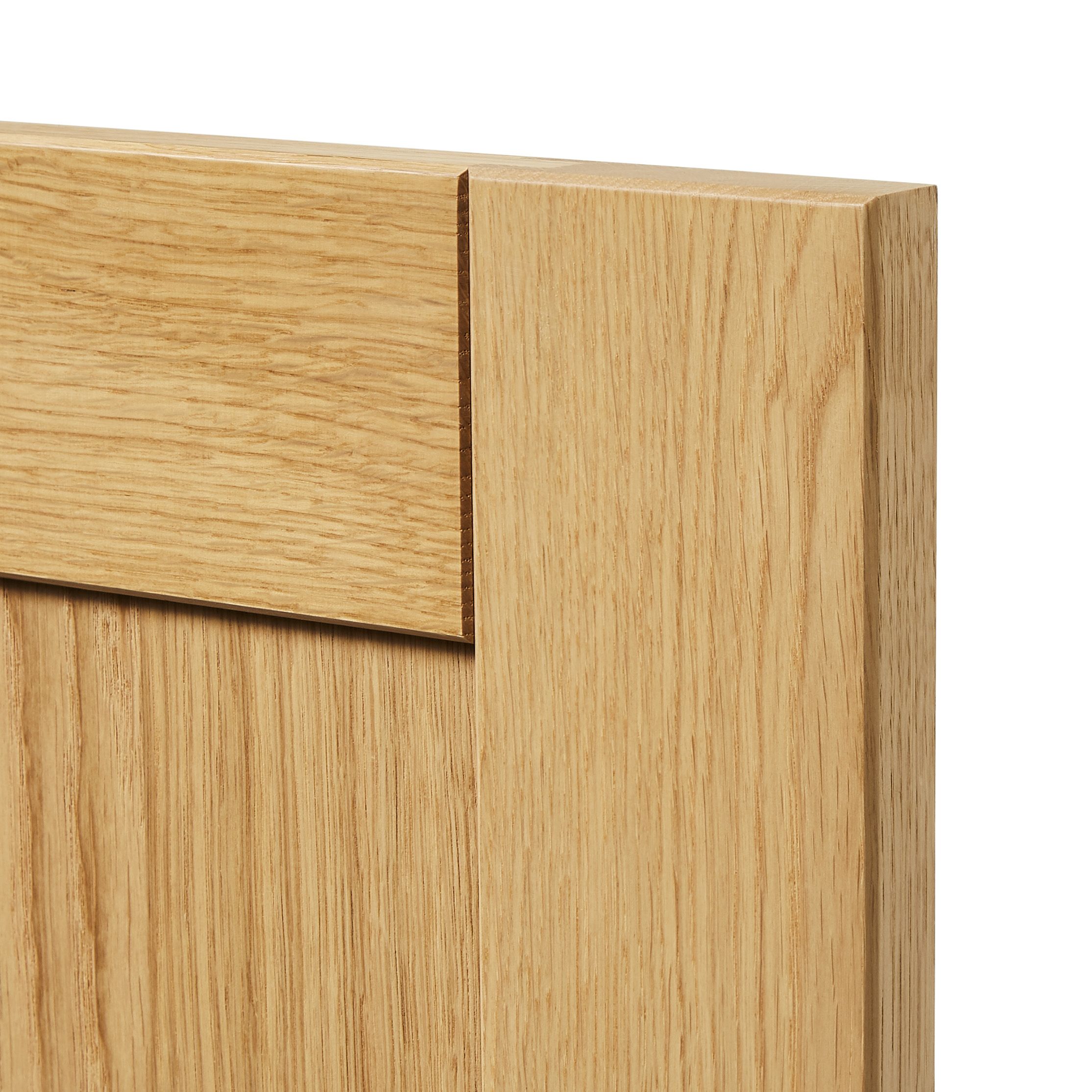 GoodHome Verbena Natural oak shaker Highline Cabinet door (W)300mm (H)715mm (T)20mm - 3