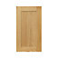 GoodHome Verbena Natural oak shaker Highline Cabinet door (W)400mm (H)715mm (T)20mm