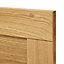GoodHome Verbena Natural oak shaker Highline Cabinet door (W)400mm (H)715mm (T)20mm