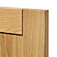GoodHome Verbena Natural oak shaker Highline Cabinet door (W)500mm (H)715mm (T)20mm