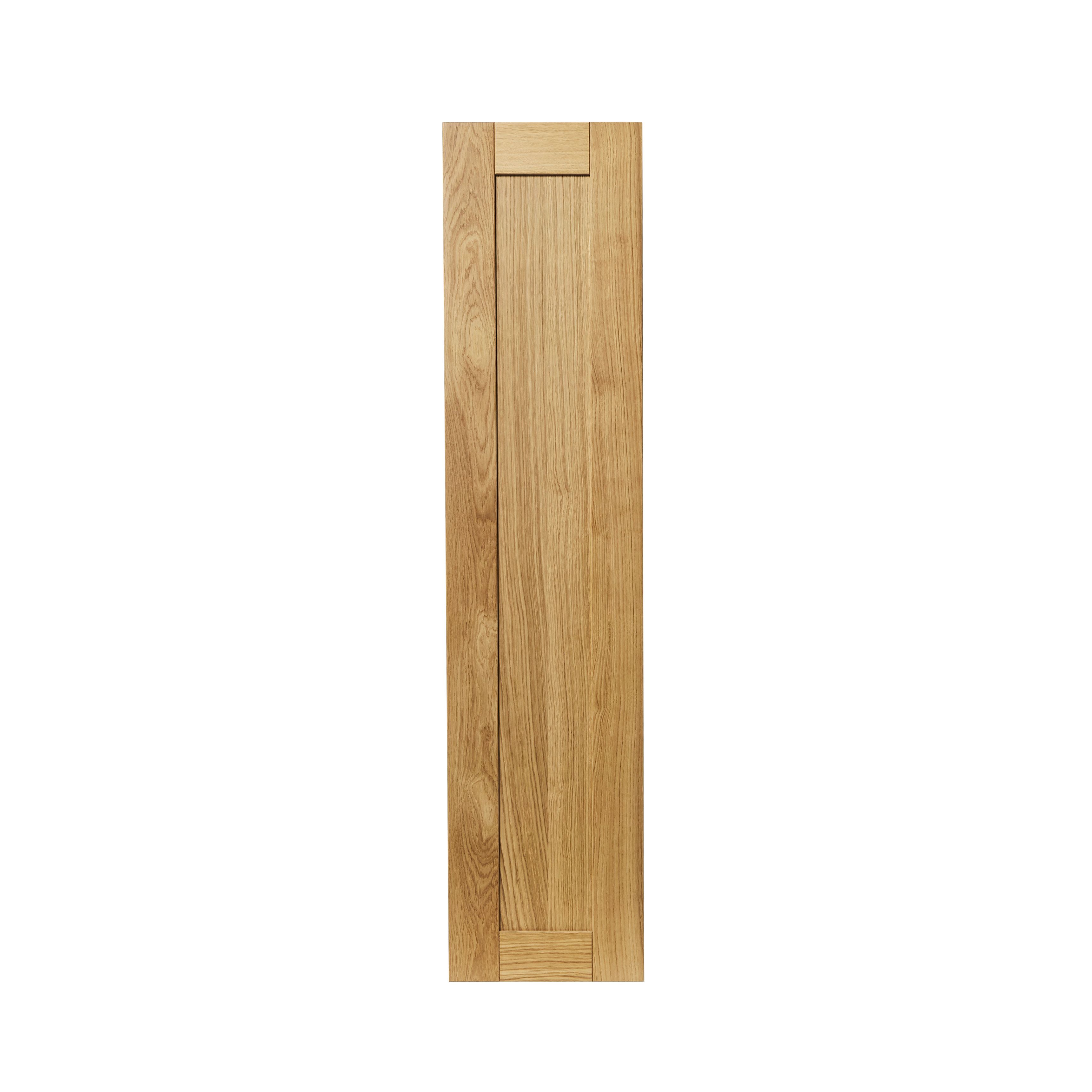 GoodHome Verbena Natural oak shaker Larder Cabinet door (W)300mm (H)1287mm (T)20mm