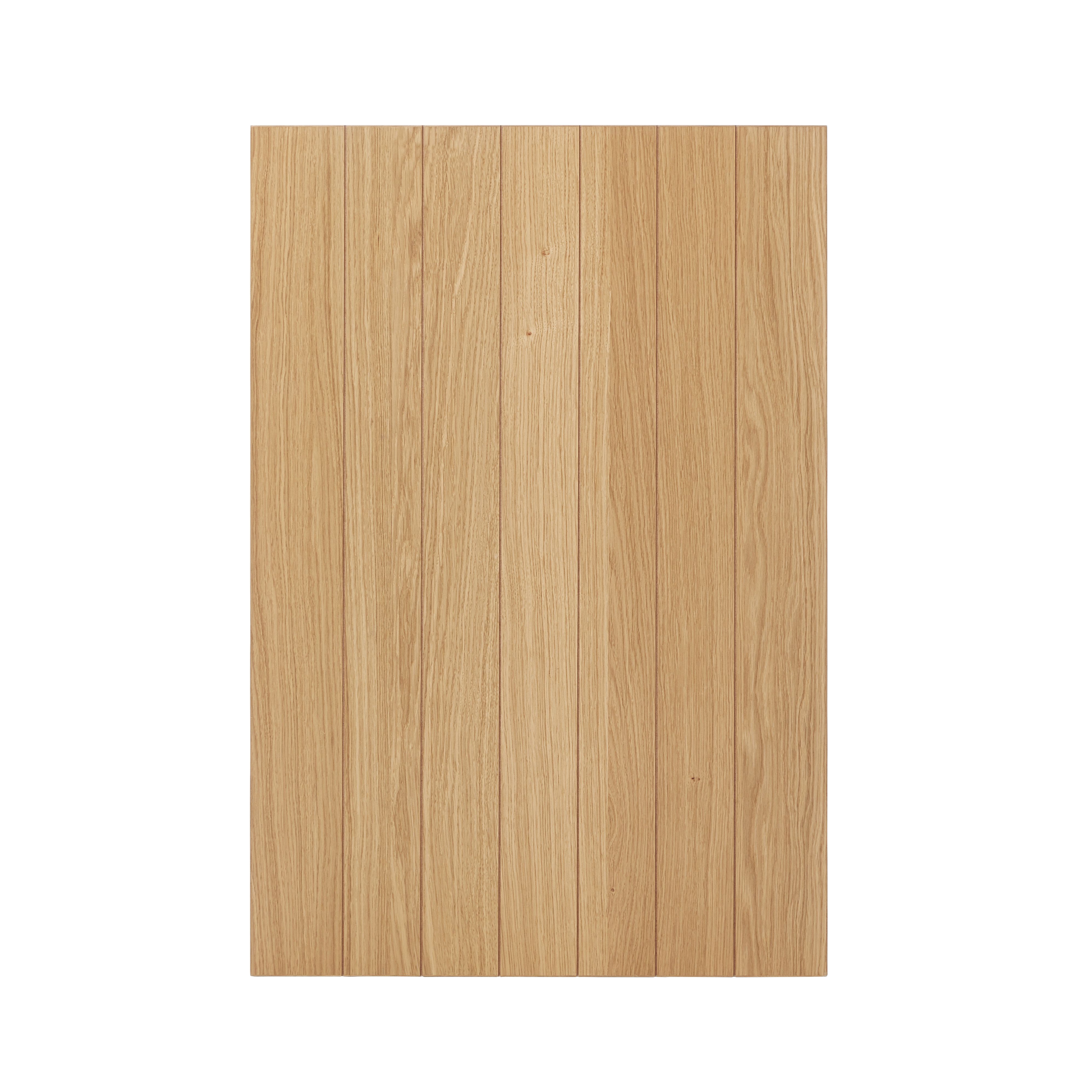 GoodHome Verbena Natural oak shaker Standard Base Clad on base panel (H)900mm (W)610mm