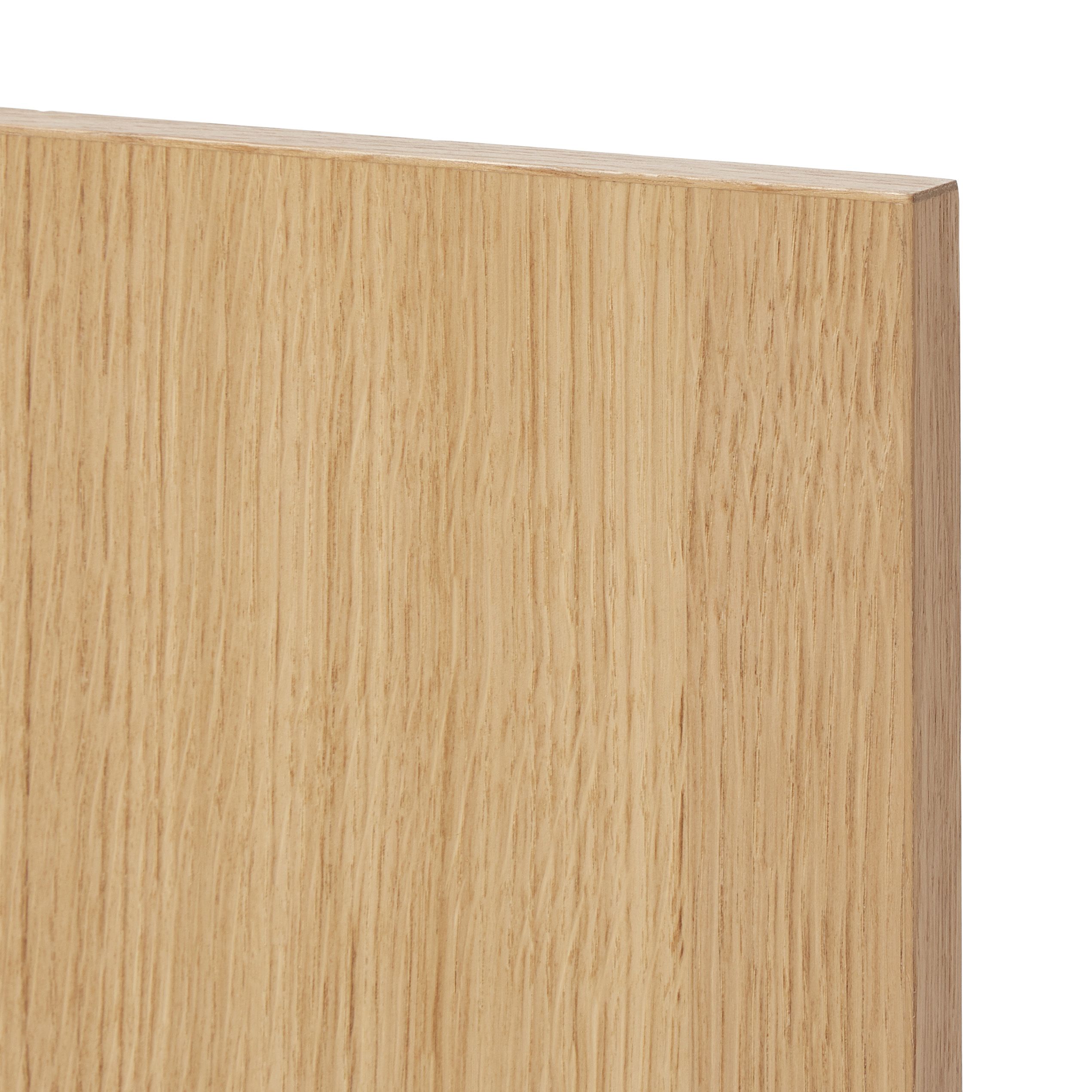 GoodHome Verbena Natural oak shaker Standard Base Clad on base panel (H)900mm (W)610mm - 5