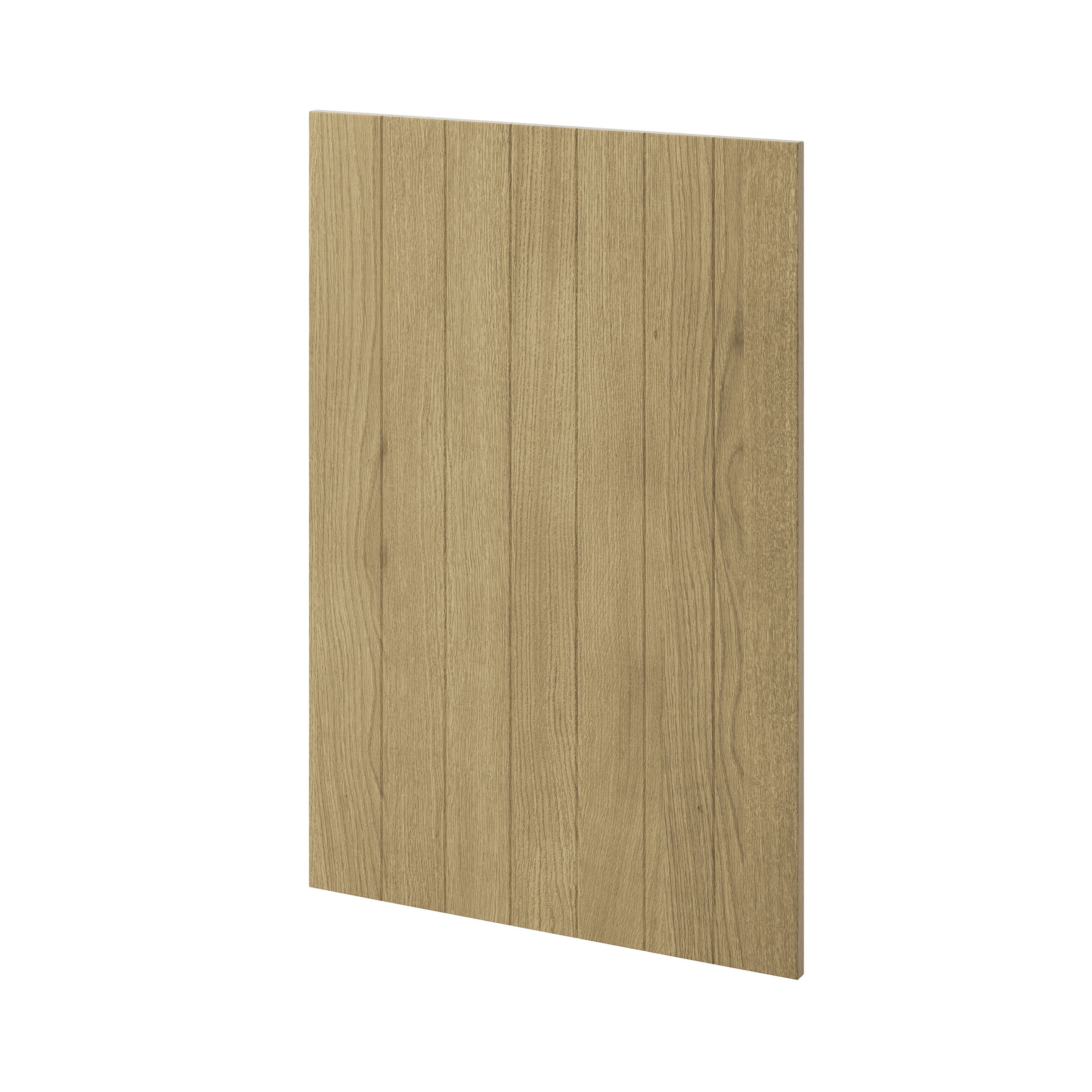 GoodHome Verbena Natural oak shaker Standard Base End support panel (H)870mm (W)590mm - 3