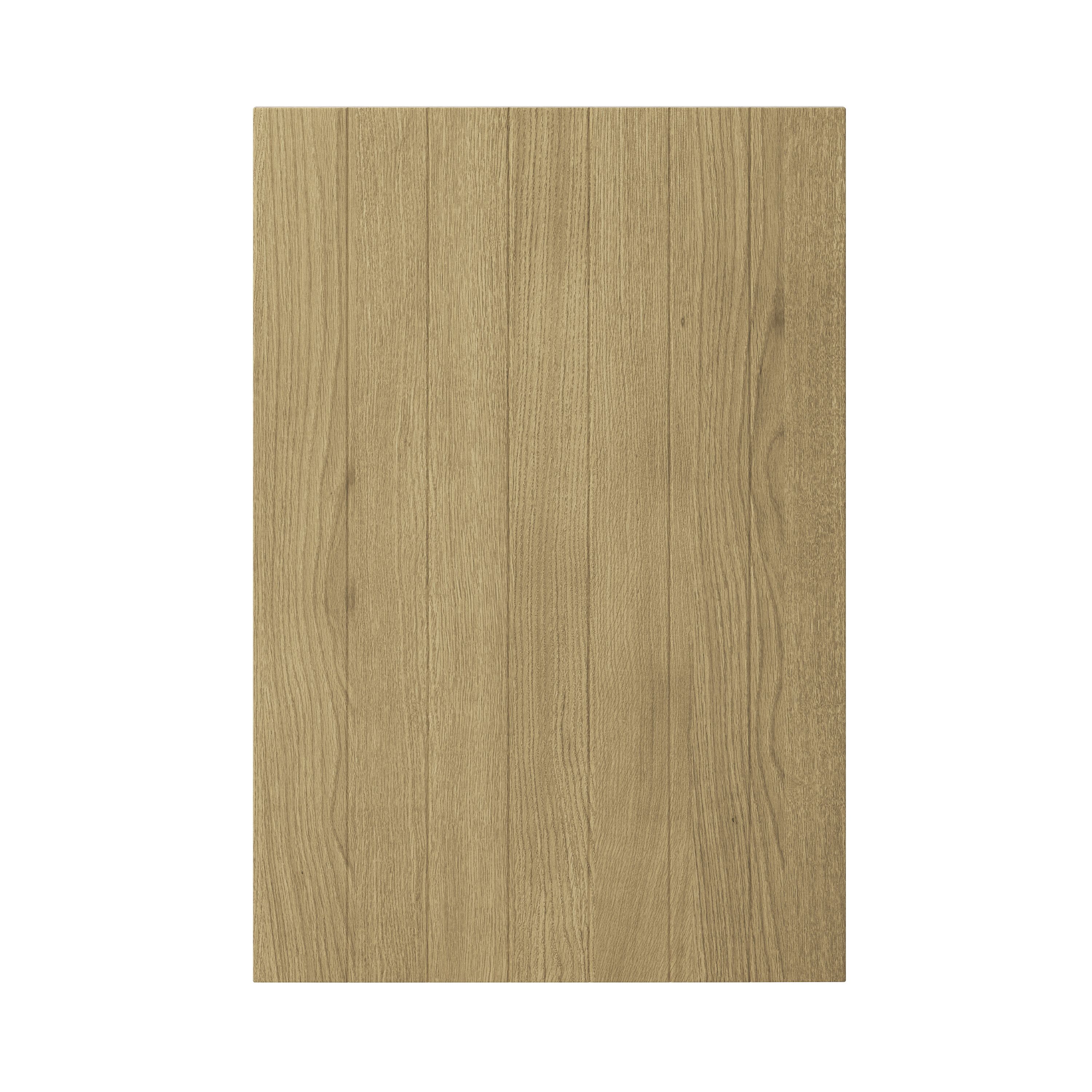 GoodHome Verbena Natural oak shaker Standard Base End support panel (H)870mm (W)590mm