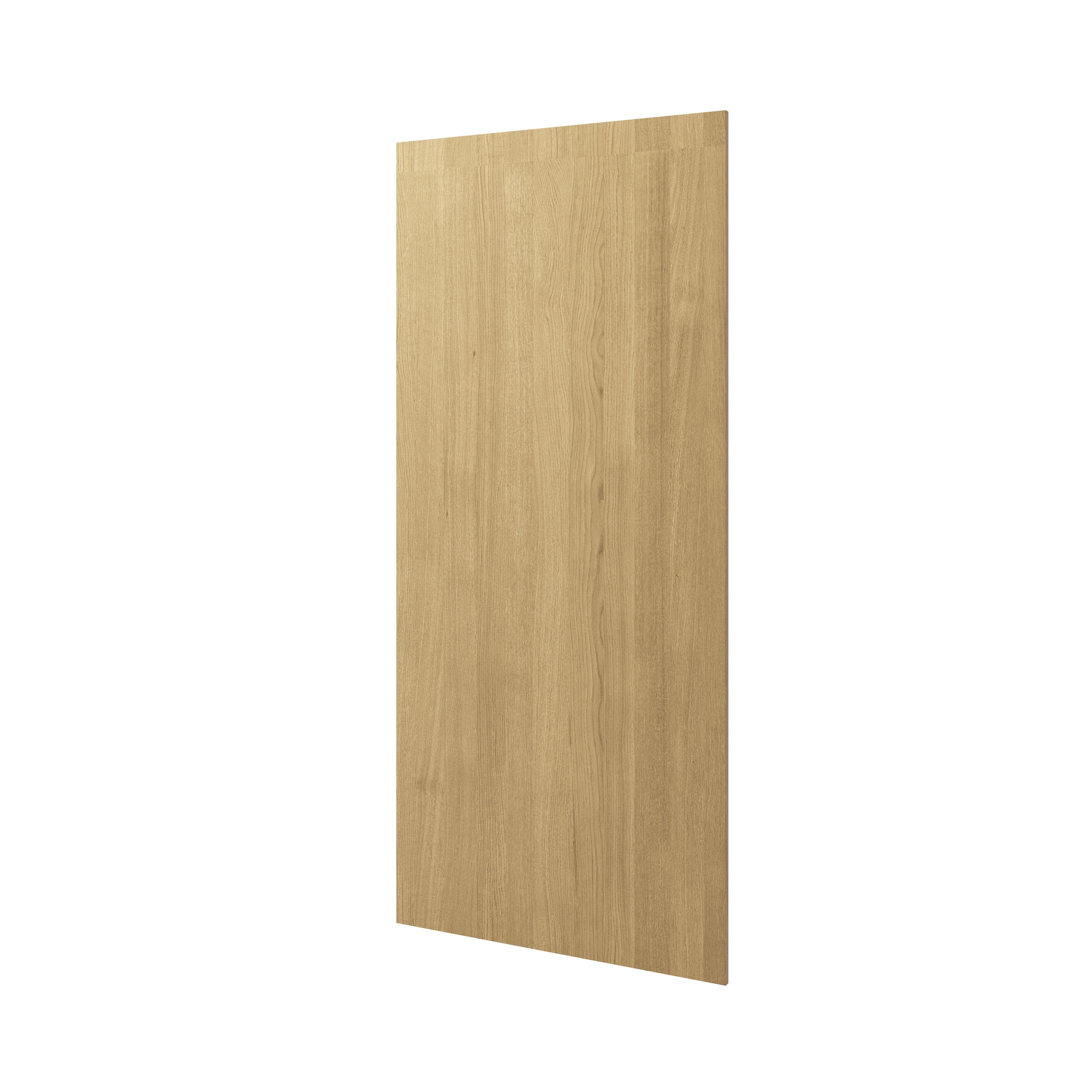 GoodHome Verbena Natural oak shaker Standard Breakfast bar back panel (H)890mm (W)2000mm - 3