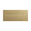 GoodHome Verbena Natural oak shaker Standard Breakfast bar back panel (H)890mm (W)2000mm