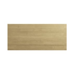 GoodHome Verbena Natural oak shaker Standard Breakfast bar Breakfast bar back panel (H)890mm (W)2000mm