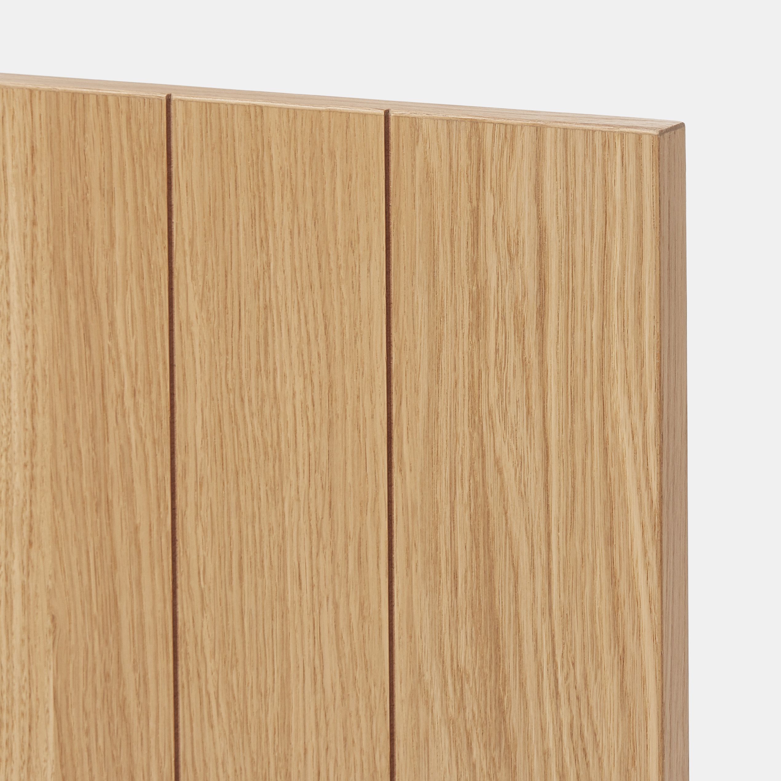 GoodHome Verbena Natural oak shaker Standard Clad on end panel (H)934mm (W)640mm
