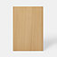 GoodHome Verbena Natural oak shaker Standard Clad on end panel (H)934mm (W)640mm