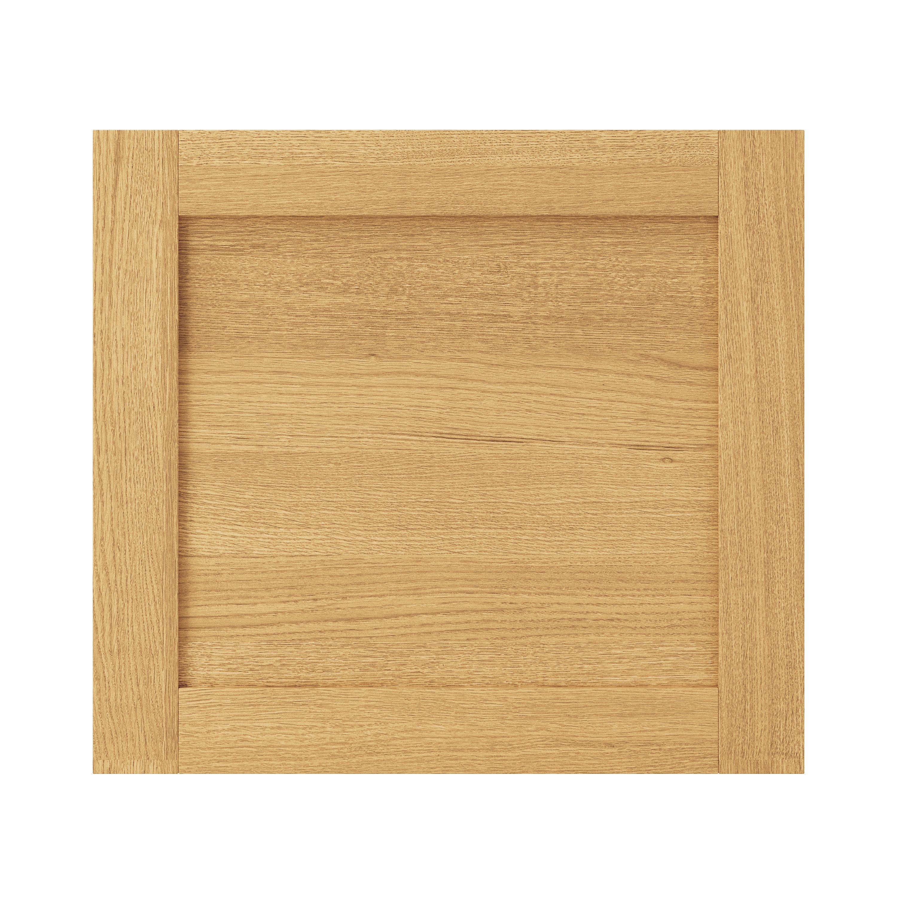 GoodHome Verbena Natural oak shaker Tall appliance Cabinet door (W)600mm (H)633mm (T)20mm