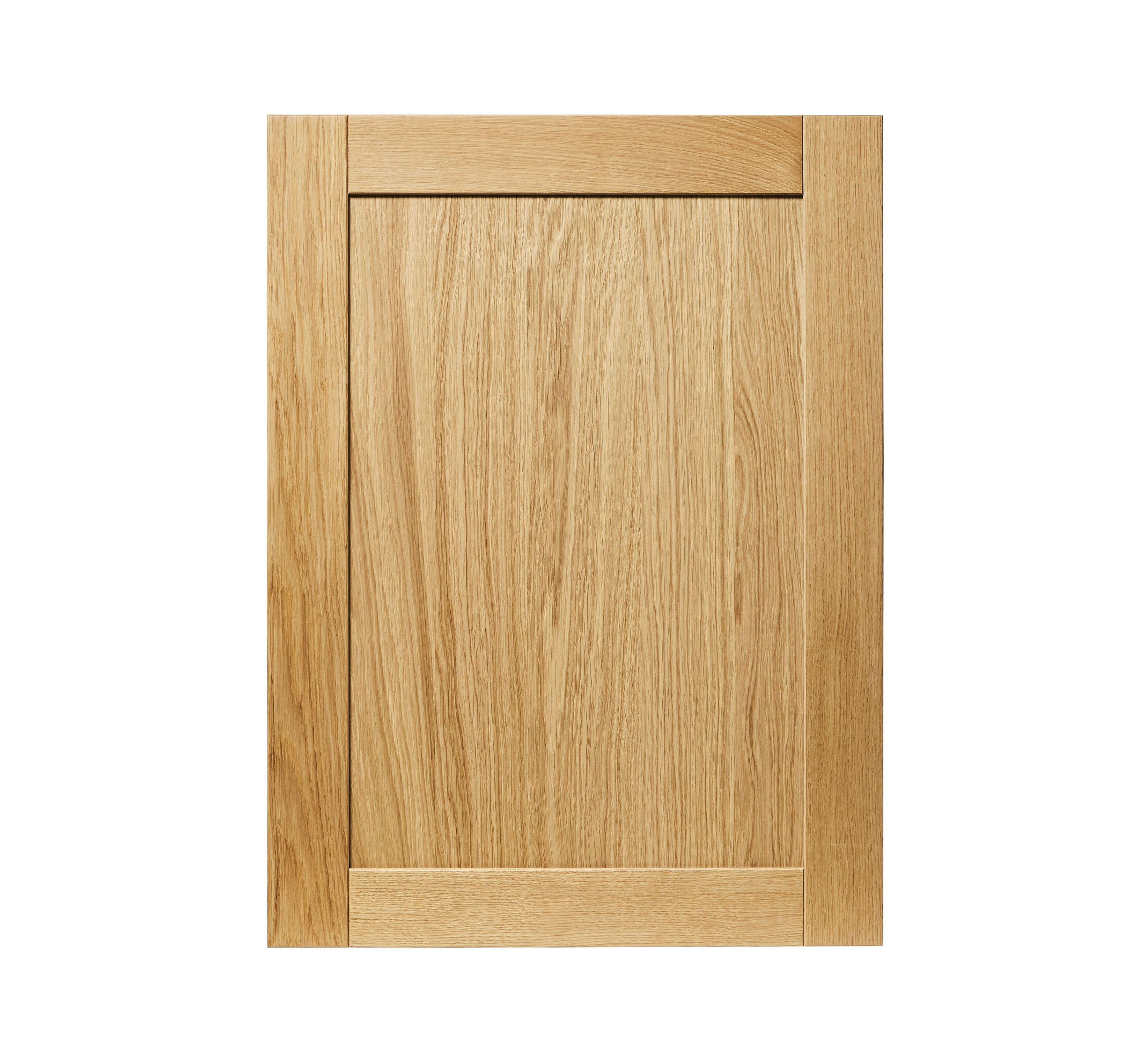 GoodHome Verbena Natural oak shaker Tall appliance Cabinet door (W)600mm (H)806mm (T)20mm