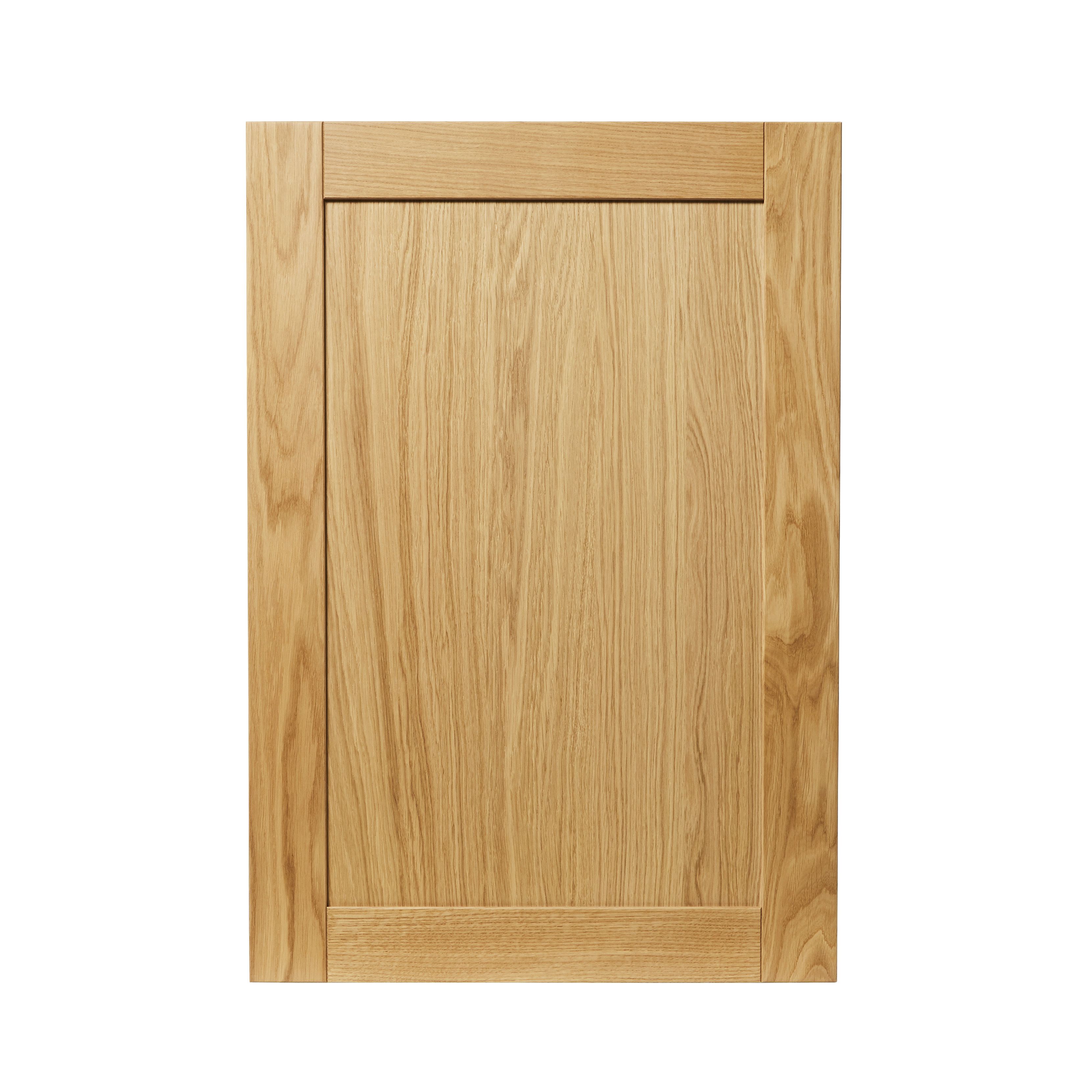 GoodHome Verbena Natural oak shaker Tall appliance Cabinet door (W ...