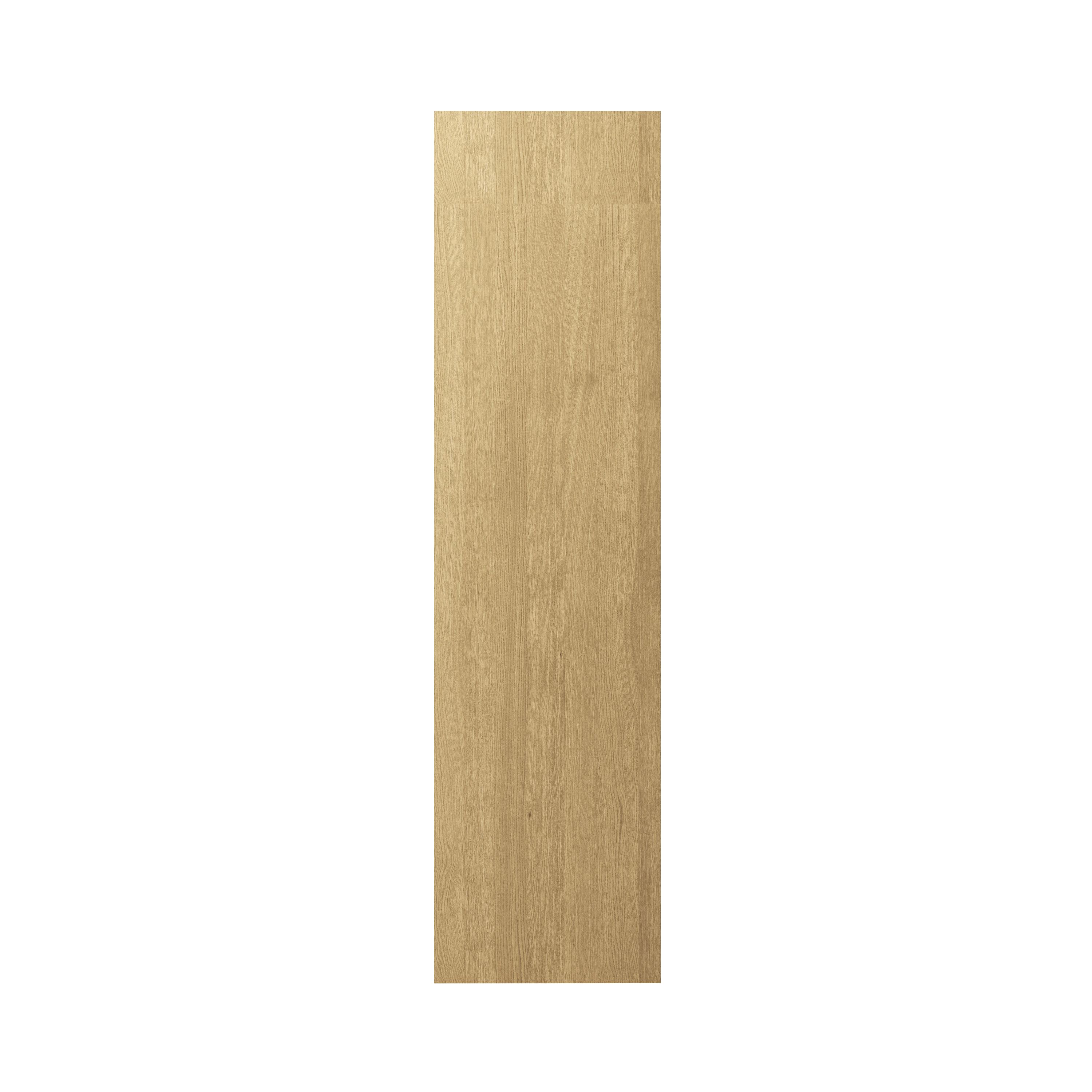 GoodHome Verbena Natural oak shaker Tall Appliance & larder End panel (H)2190mm (W)570mm, Pair