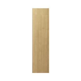 GoodHome Verbena Natural oak shaker Tall Appliance & larder End panel (H)2190mm (W)570mm, Pair