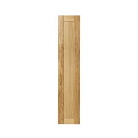 GoodHome Verbena Natural oak shaker Tall larder Cabinet door (W)300mm (H)1467mm (T)20mm